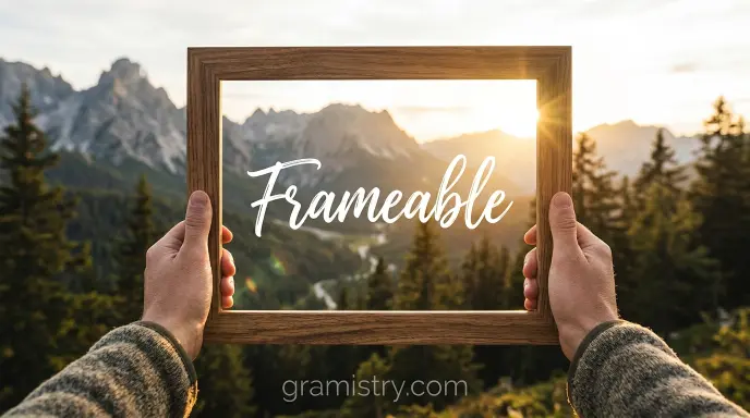 What Is “Frameable”?