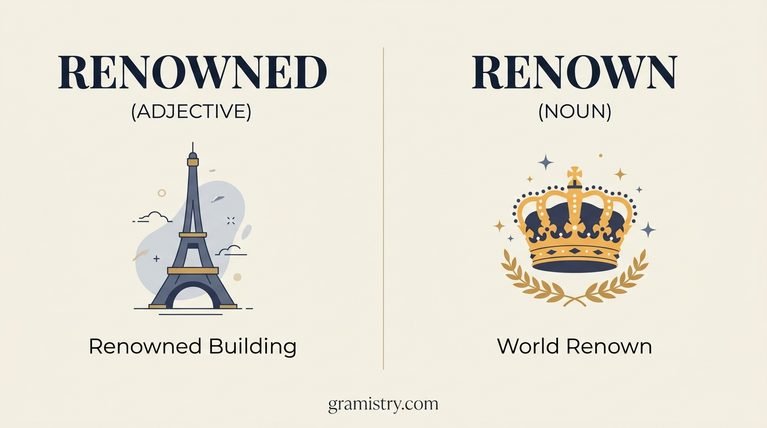 renowned or renown