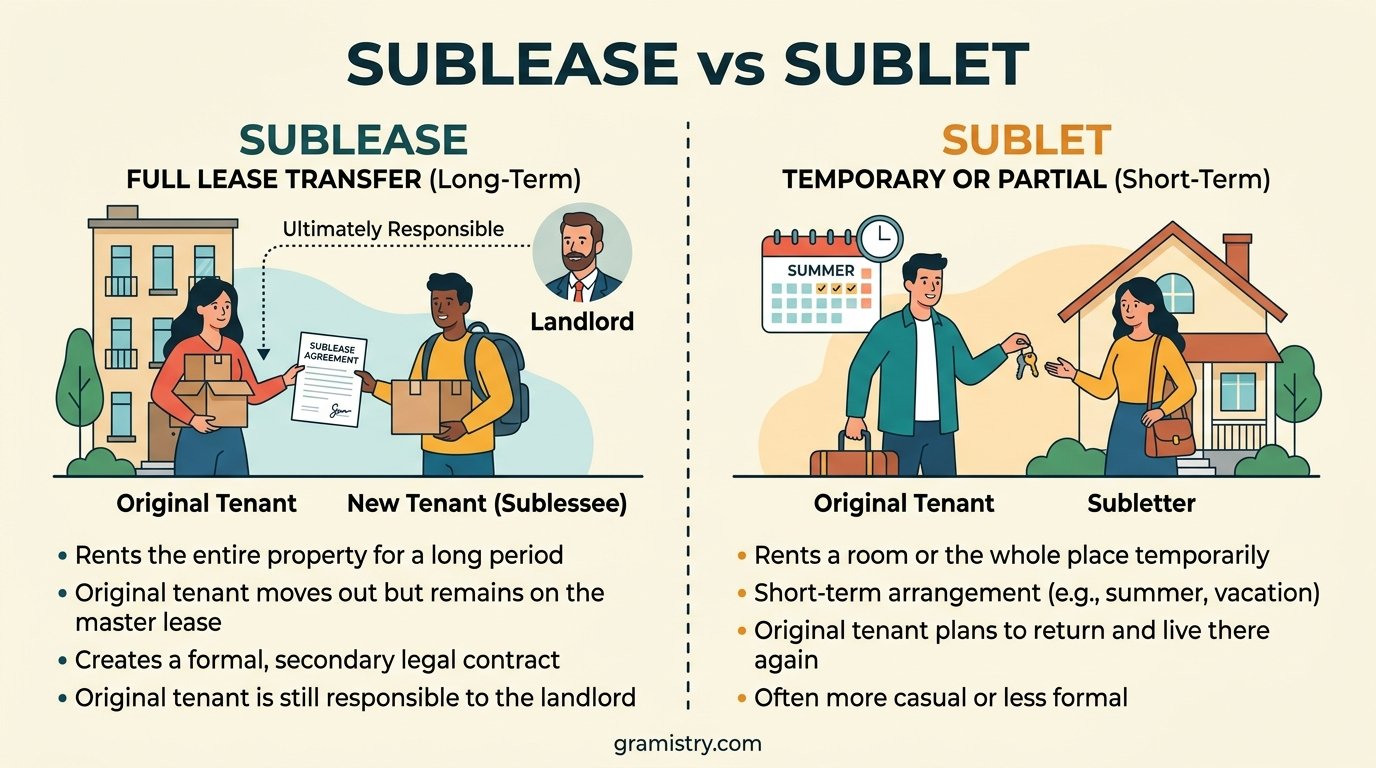 sublease or sublet