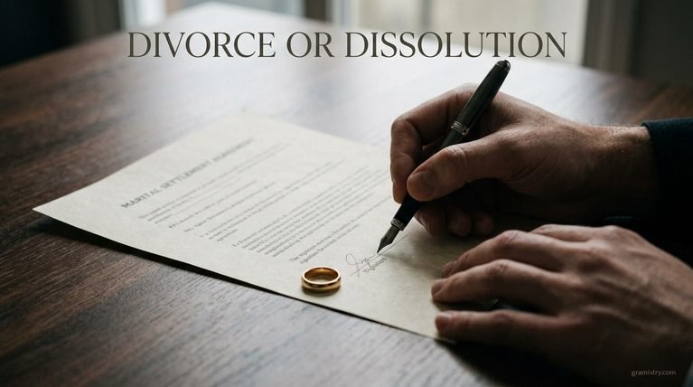 divorce or dissolution